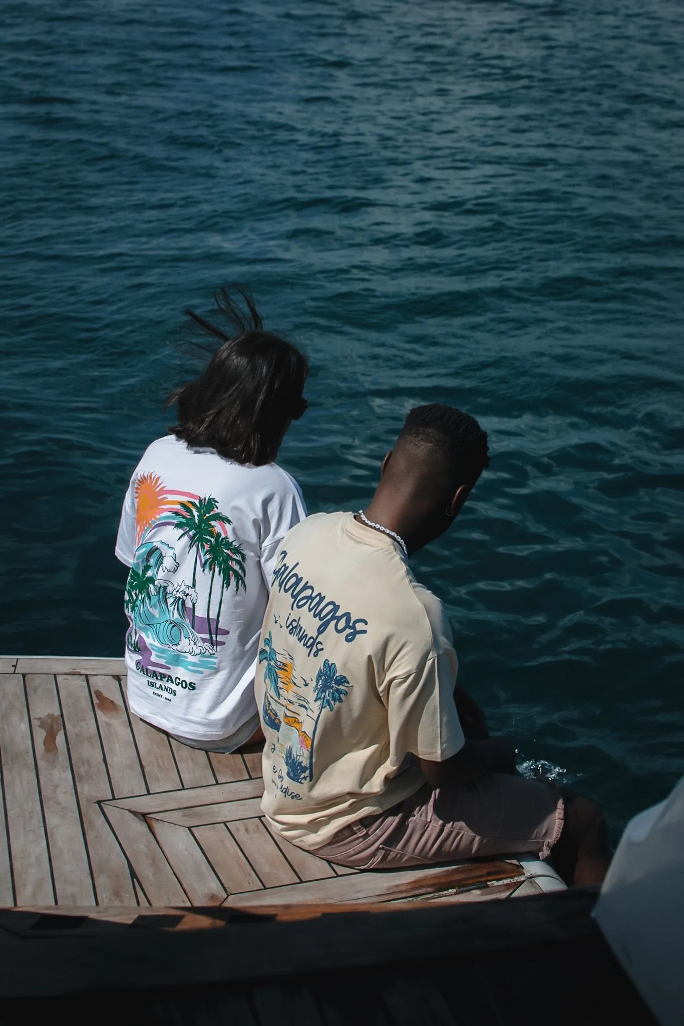Galapagos Islands Sunset White T-shirt