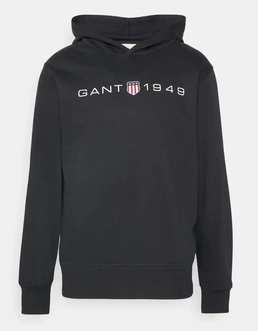 GANT Mens Printed Graphic Hoodie Black