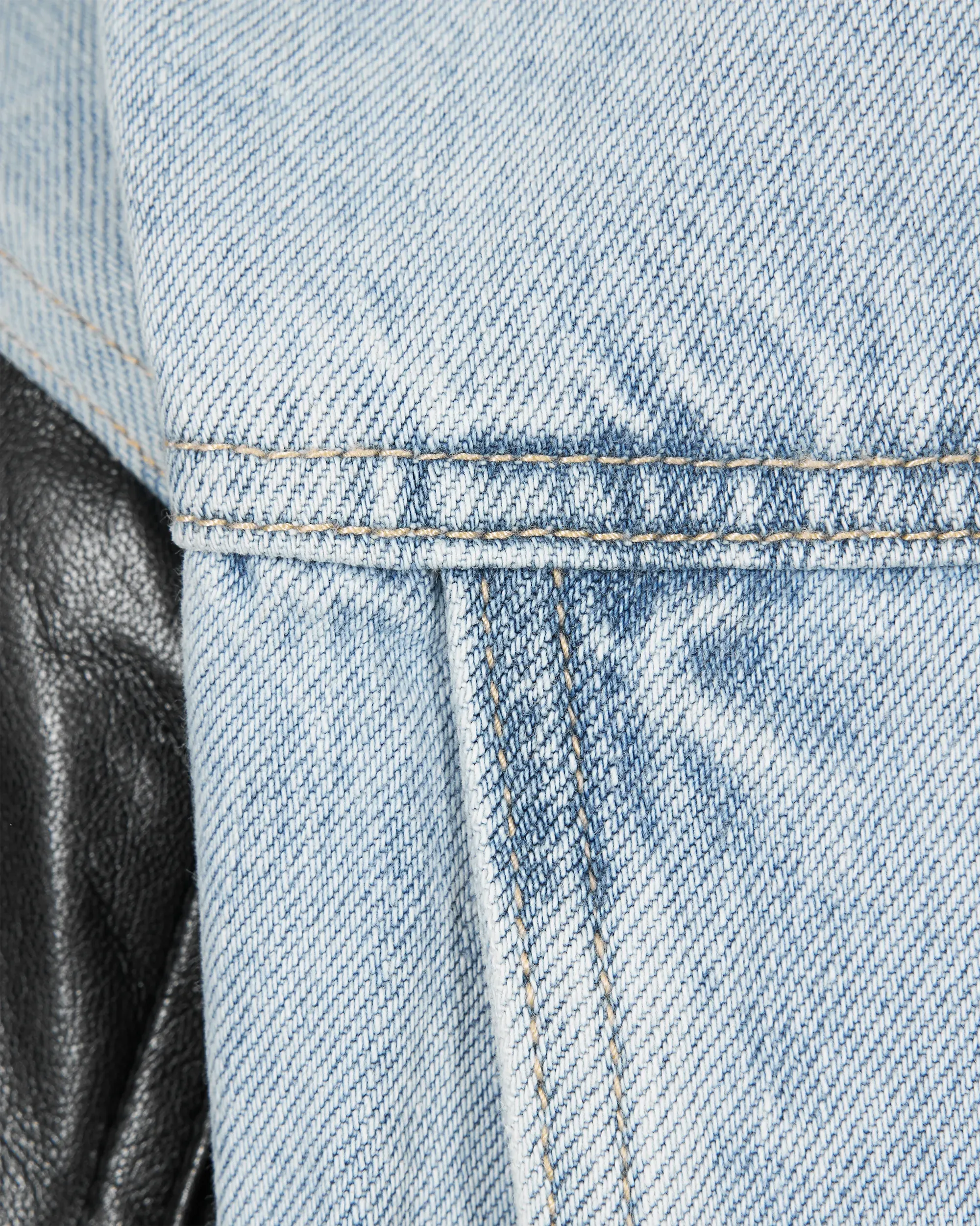 Generation Love Valex Vegan Leather Combo Denim Jacket