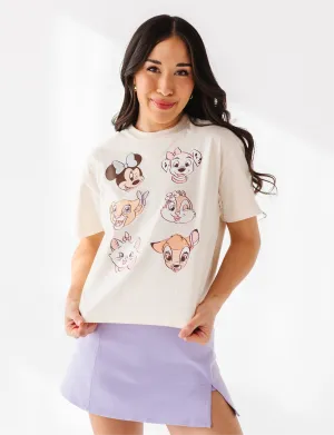 GIRL GANG CROPPED | CREAM ADULT TEE (*SHIPS MID-MARCH*)