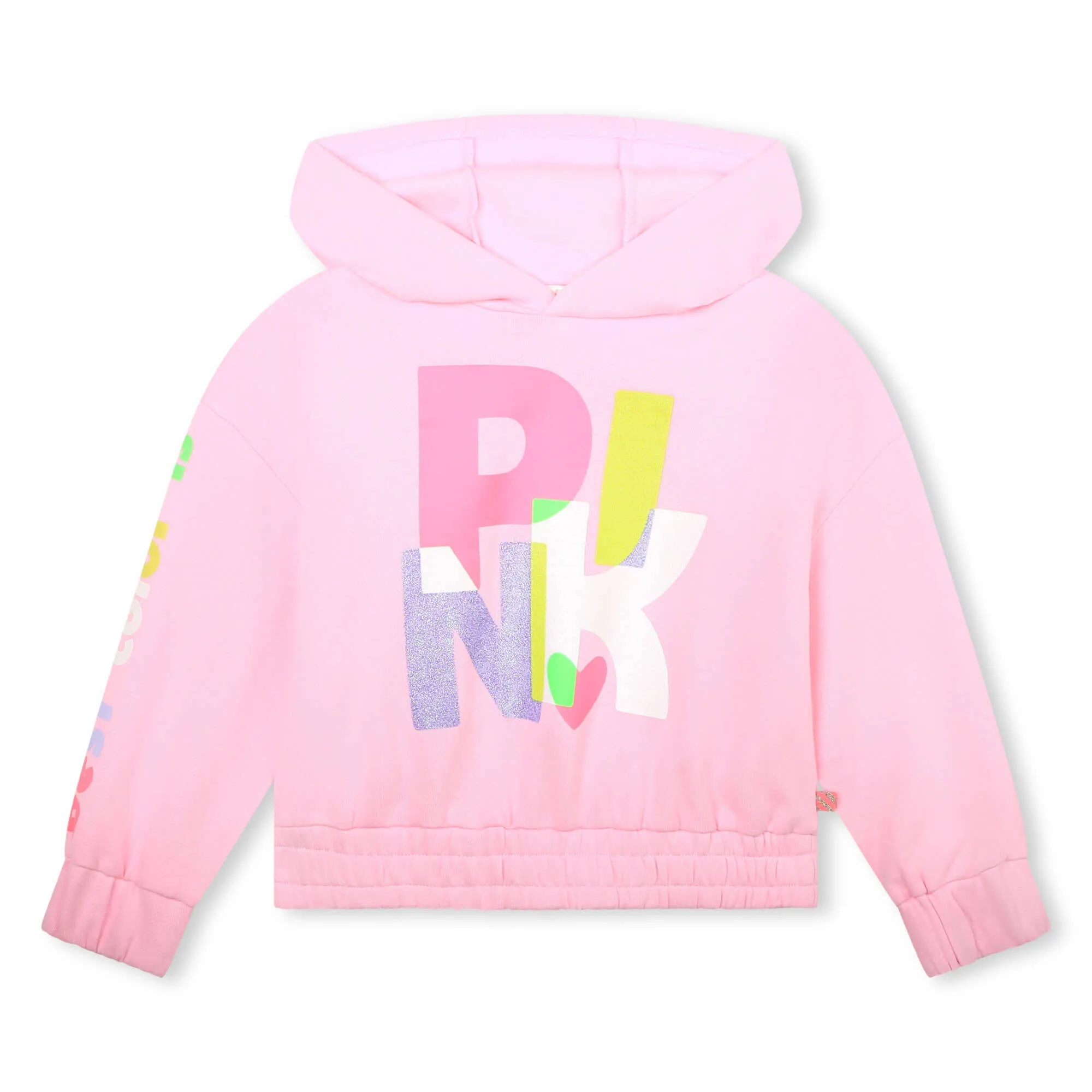 Girls Pink Logo Graphic Hoodie