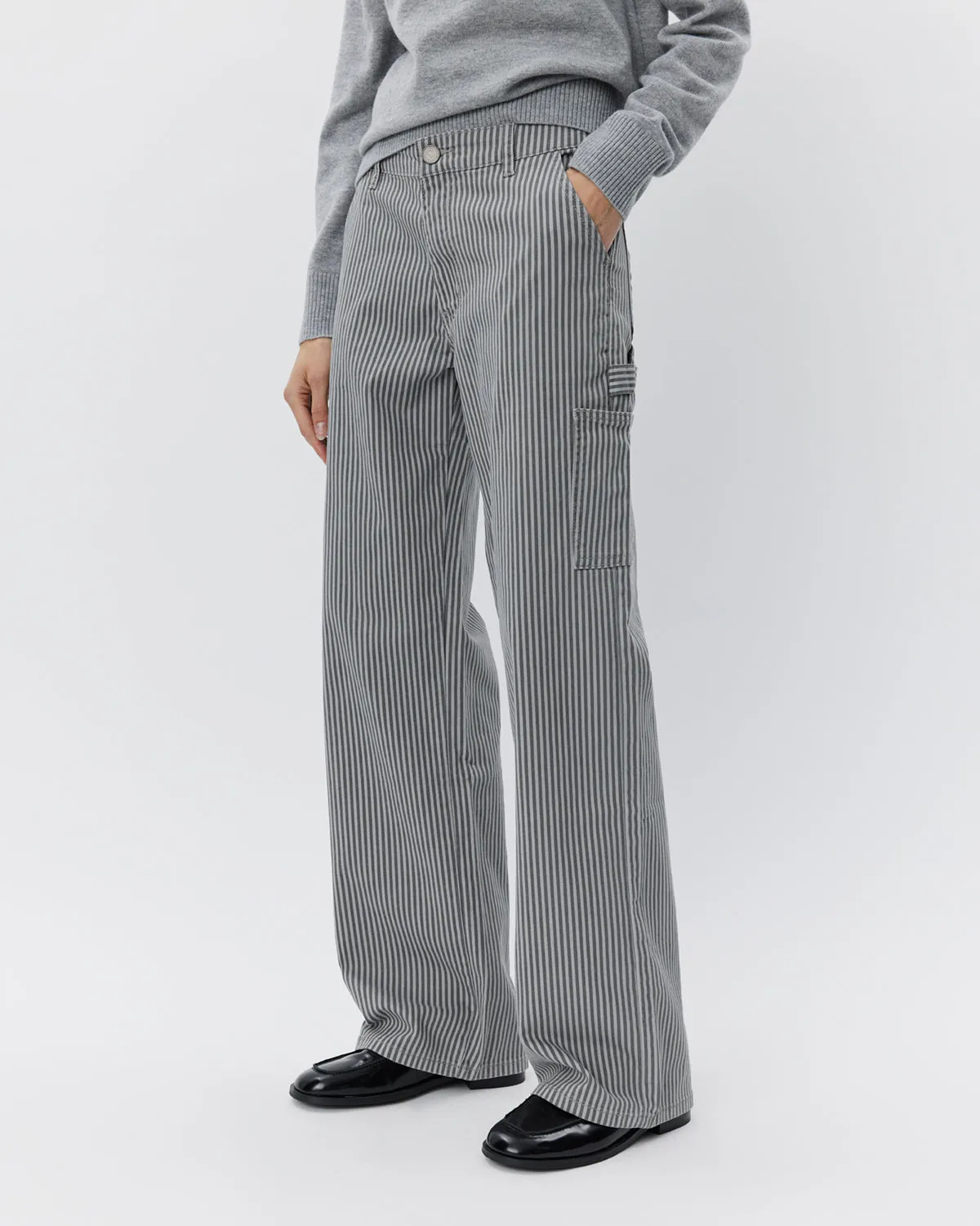 GITTESW TROUSERS - Black