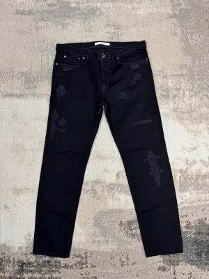 Givenchy Distressed Jeans - Black Denim