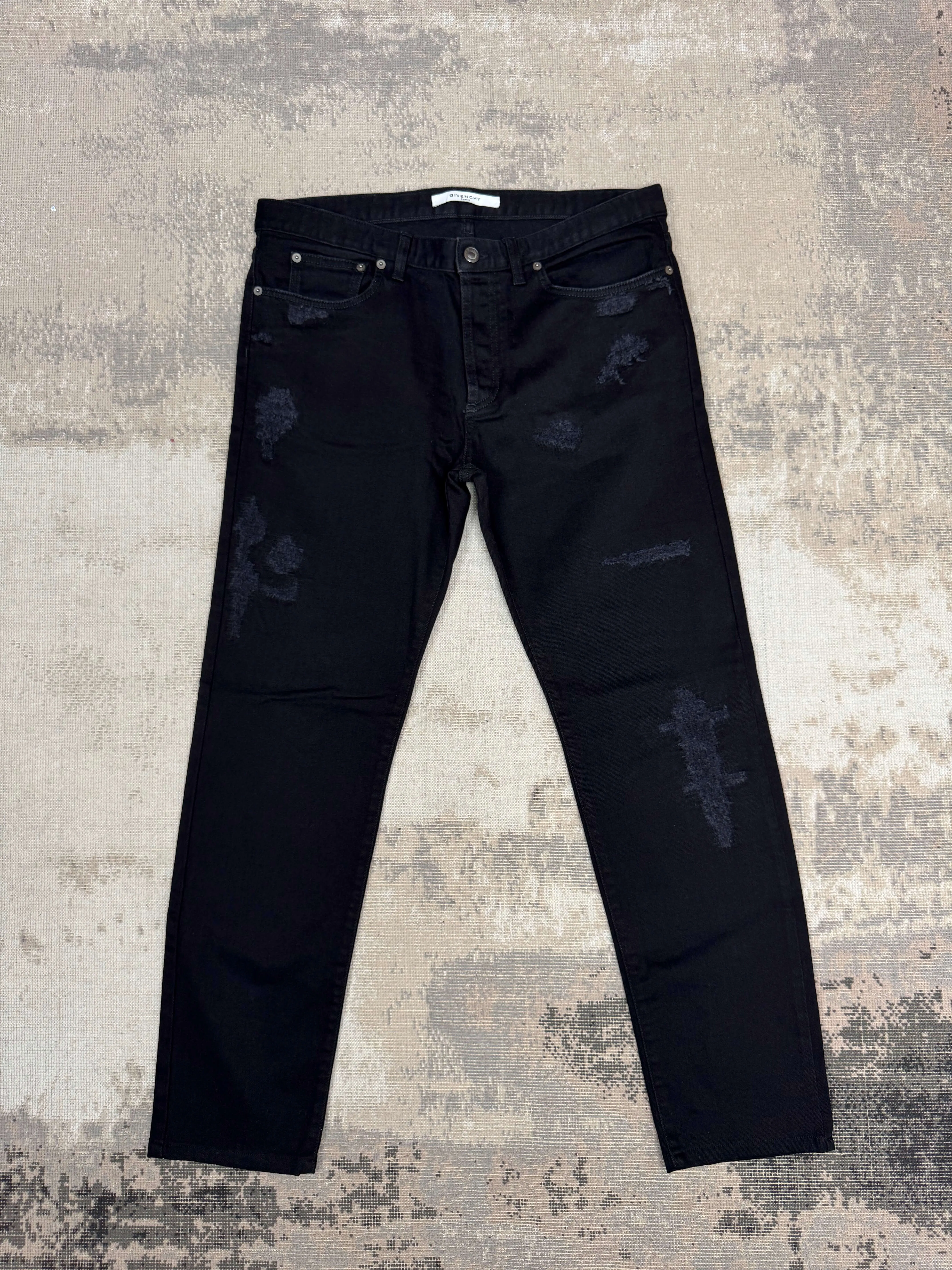 Givenchy Distressed Jeans - Black Denim