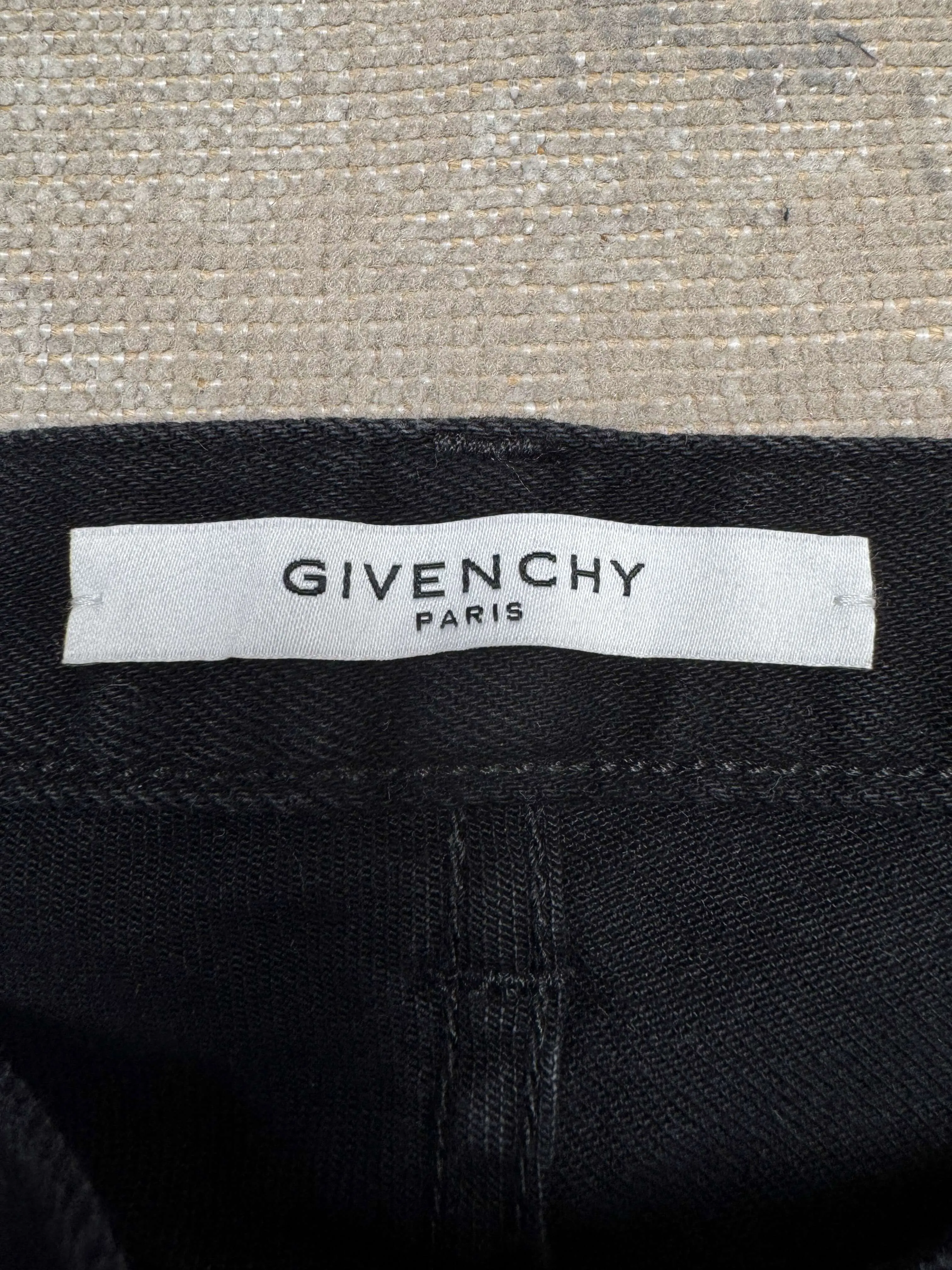 Givenchy Distressed Jeans - Black Denim