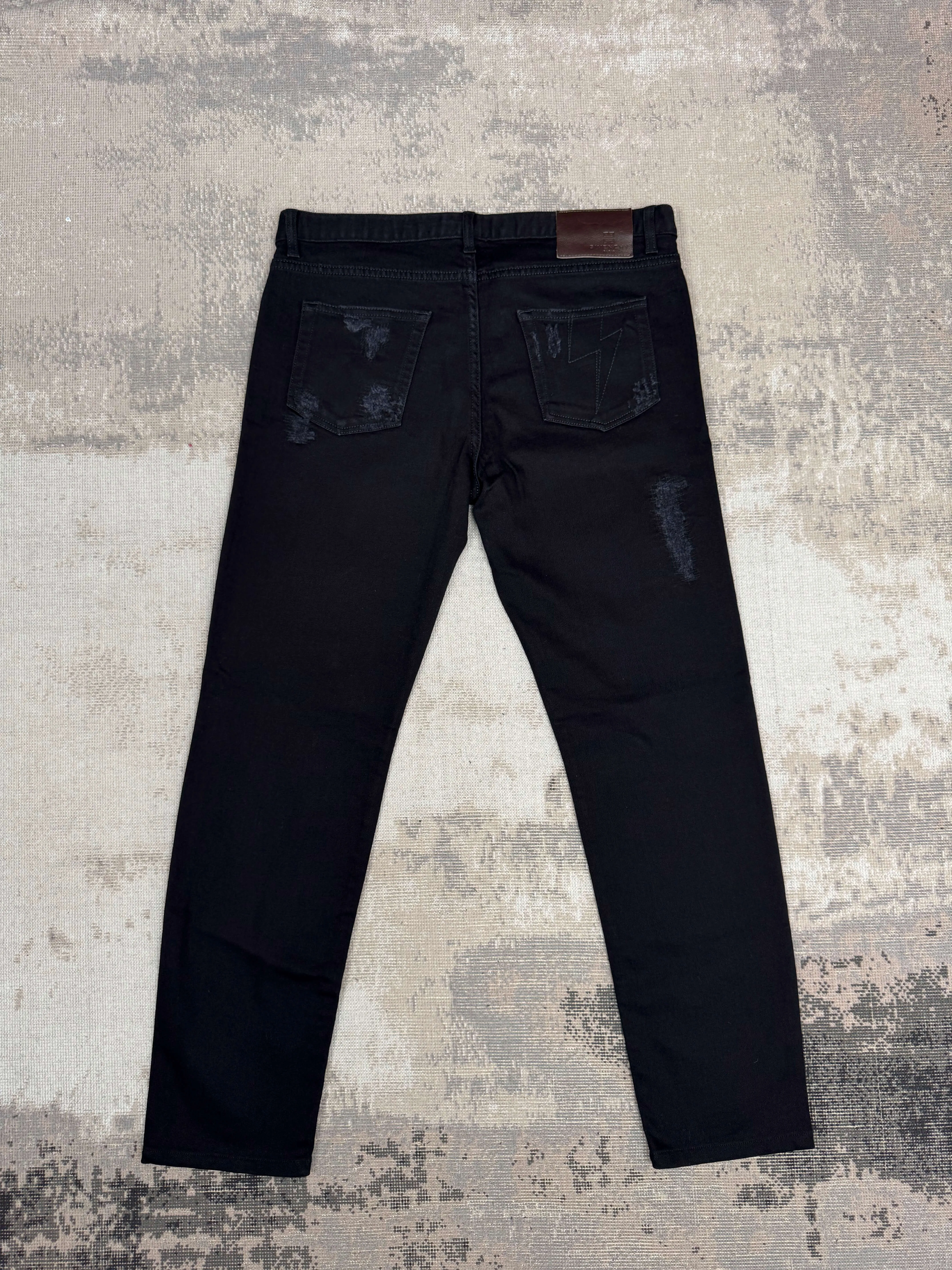 Givenchy Distressed Jeans - Black Denim