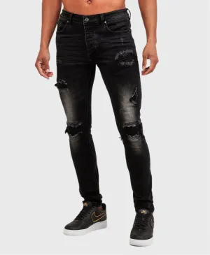 Glorious Gangsta Ibano Slim Fit Jean Black Wash