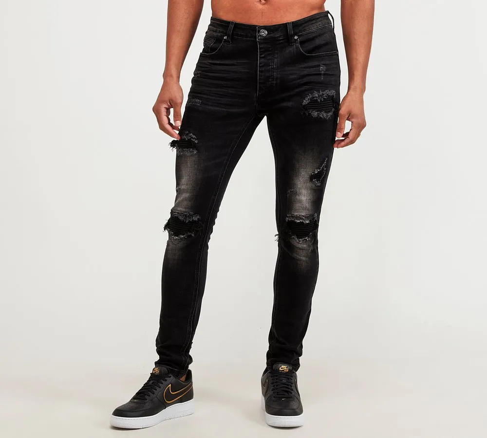 Glorious Gangsta Ibano Slim Fit Jean Black Wash