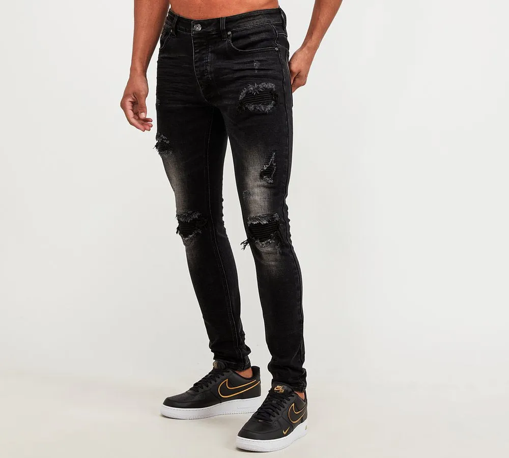 Glorious Gangsta Ibano Slim Fit Jean Black Wash
