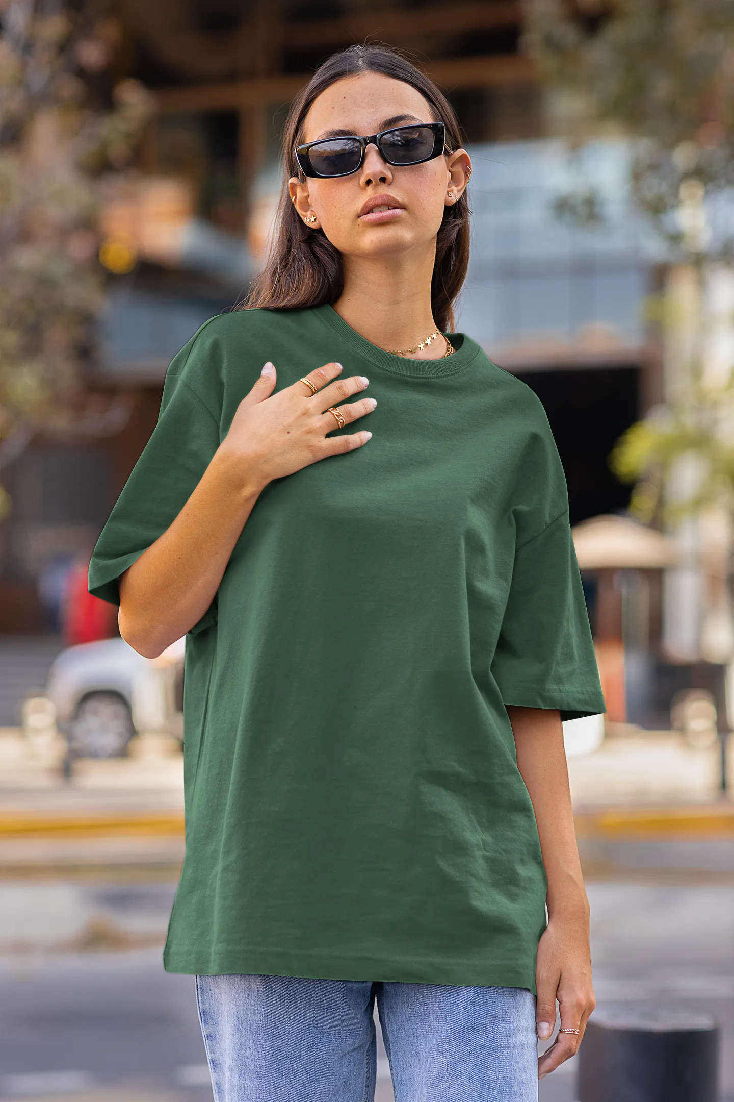 Goblin Mode Bottle Green Oversized Fit Unisex T-Shirt