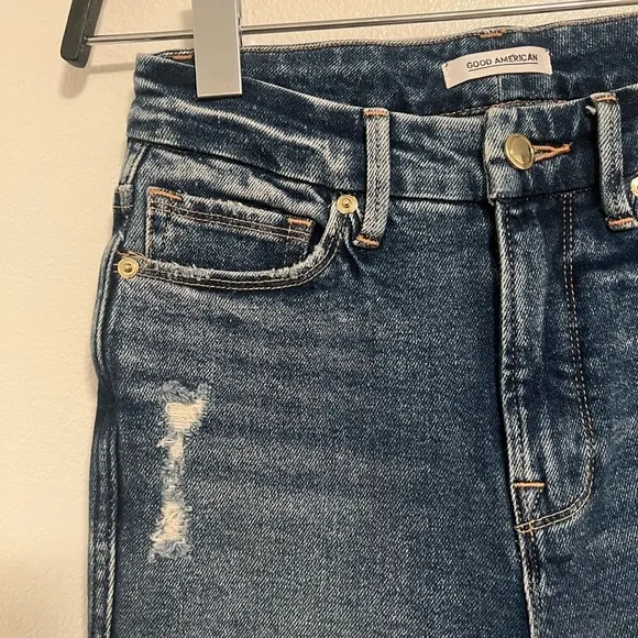 Good American Good Curve Distressed Jeans Size 26