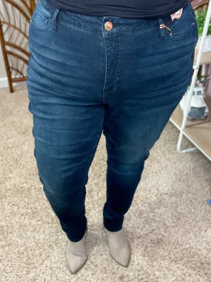 Good Expectations Stretchy Jeans - YMI/Royalty - Blue/Black