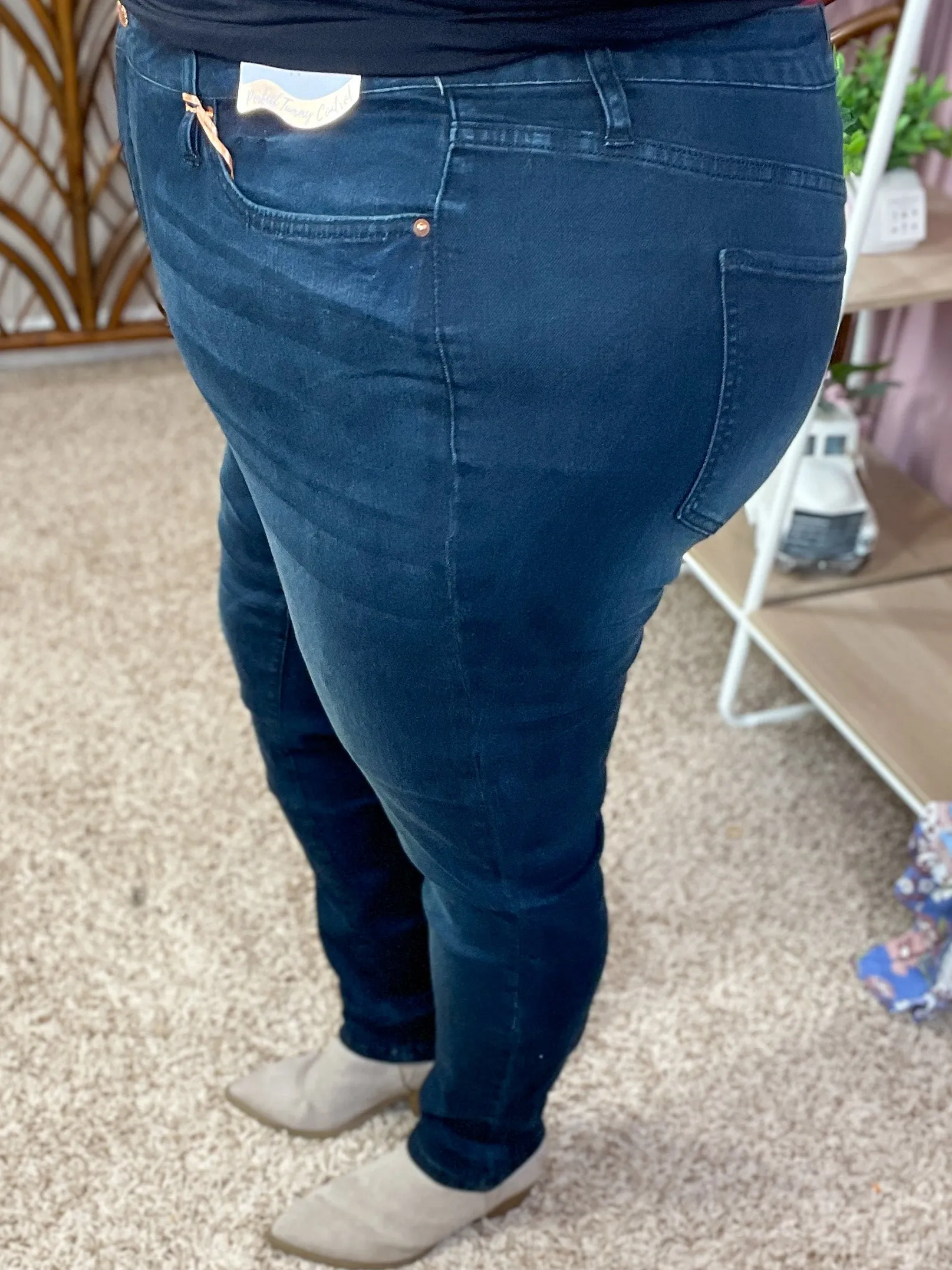 Good Expectations Stretchy Jeans - YMI/Royalty - Blue/Black