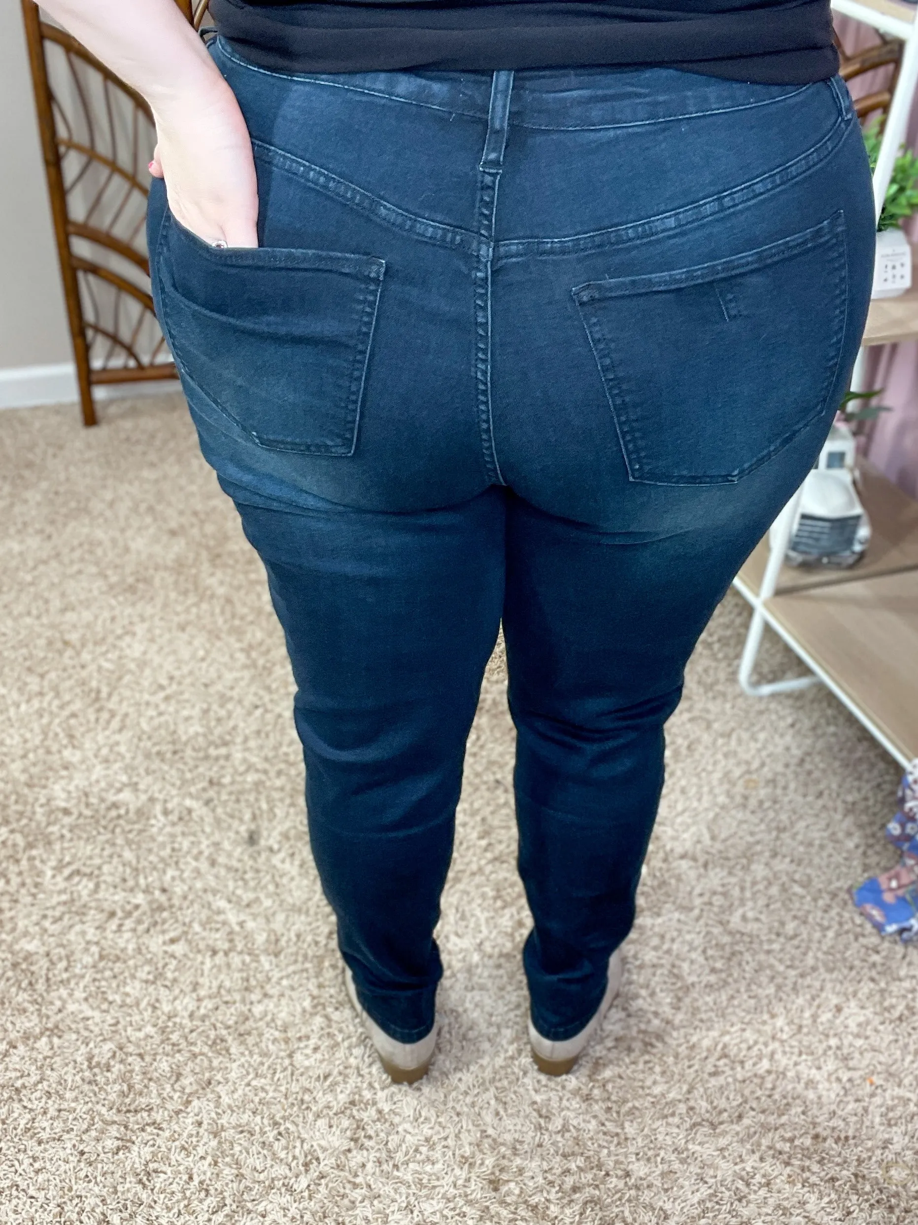 Good Expectations Stretchy Jeans - YMI/Royalty - Blue/Black
