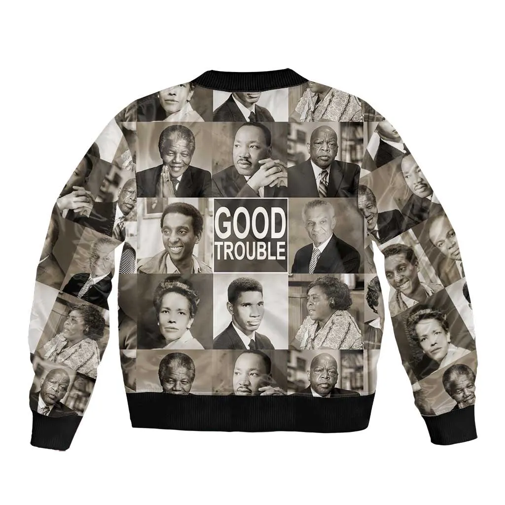 Good Trouble Bomber Jacket Civil Rights Leaders DT02