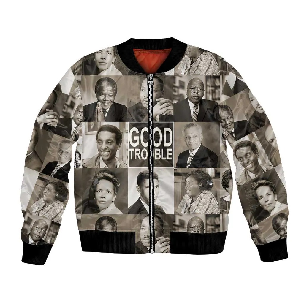 Good Trouble Bomber Jacket Civil Rights Leaders DT02