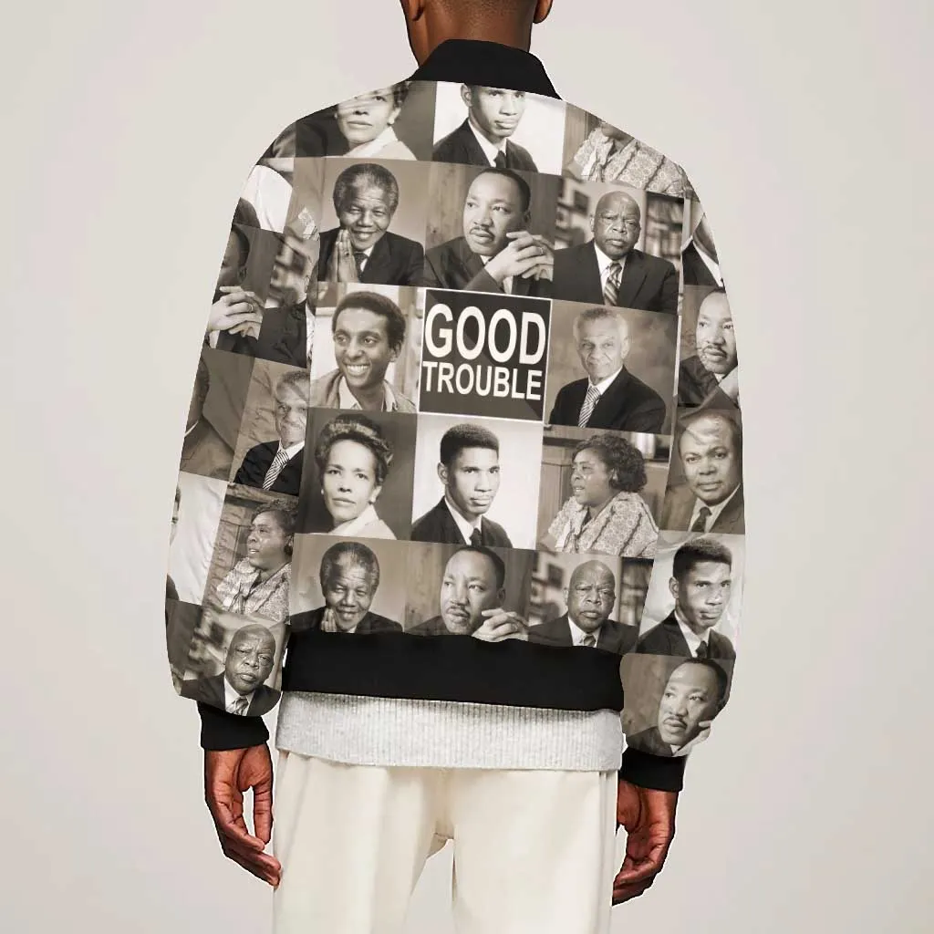 Good Trouble Bomber Jacket Civil Rights Leaders DT02