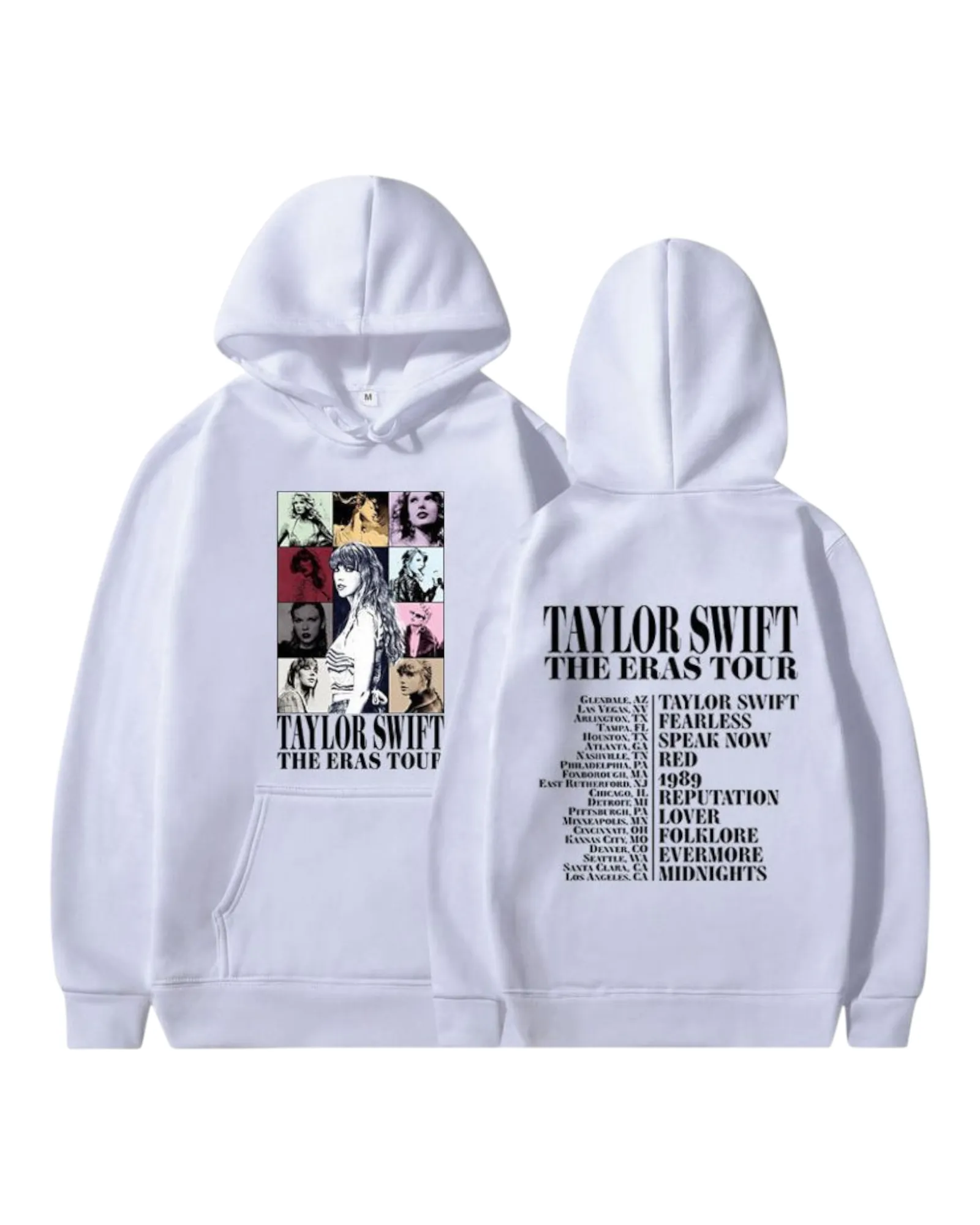 Graphic Double-Sided Men's Eras Tour Hoodie