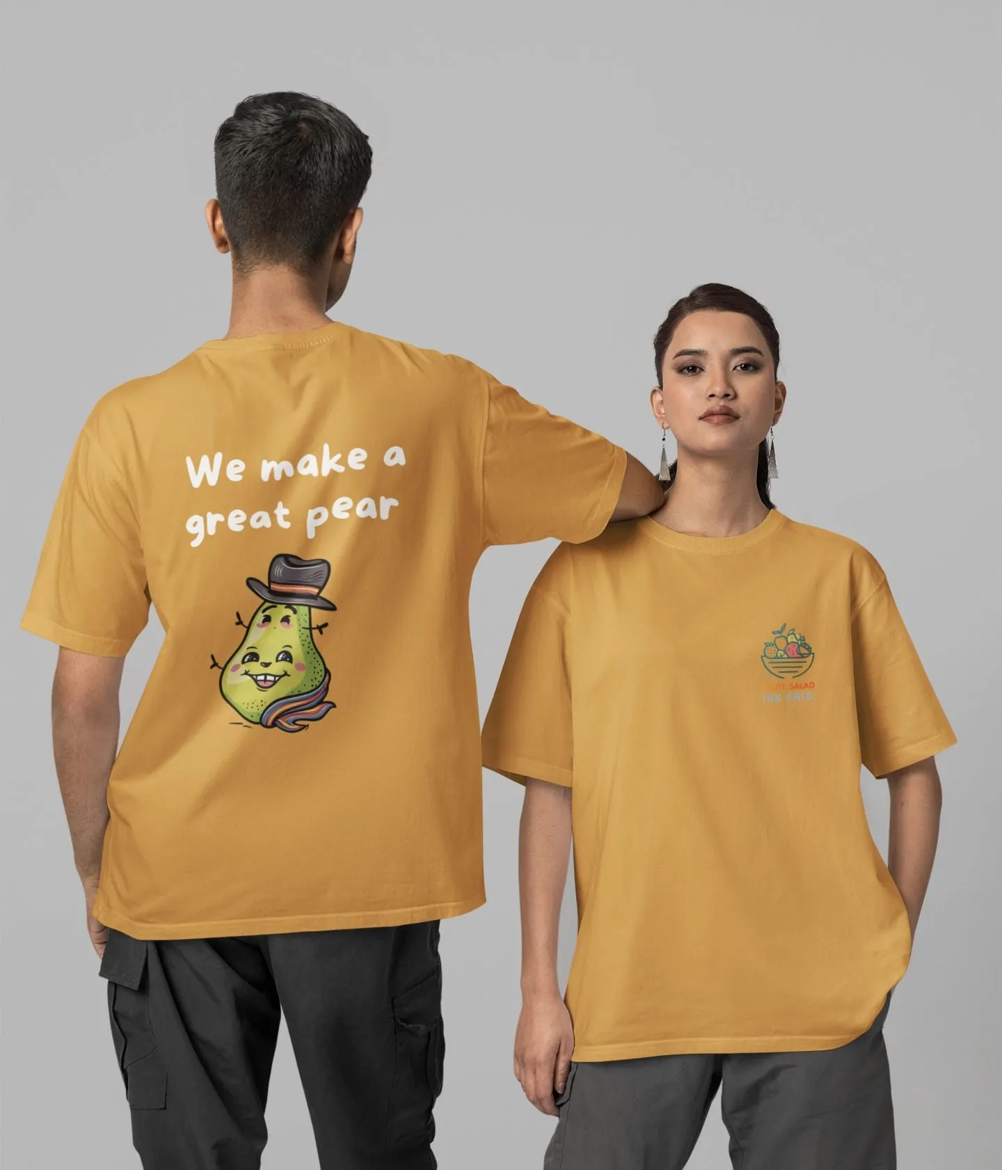 Great Pear - Unisex Oversized Classic T-Shirt- Dark