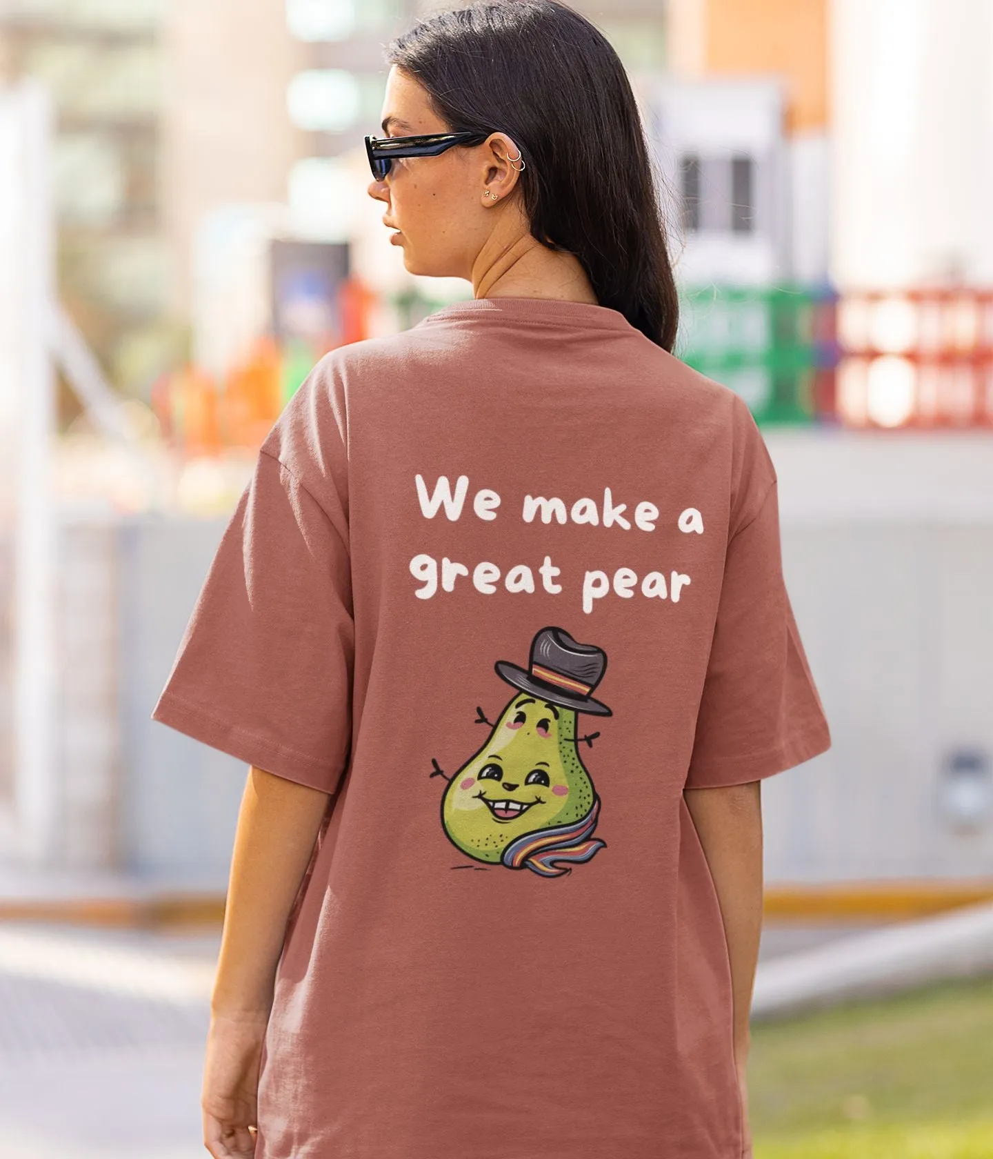 Great Pear - Unisex Oversized Classic T-Shirt- Dark