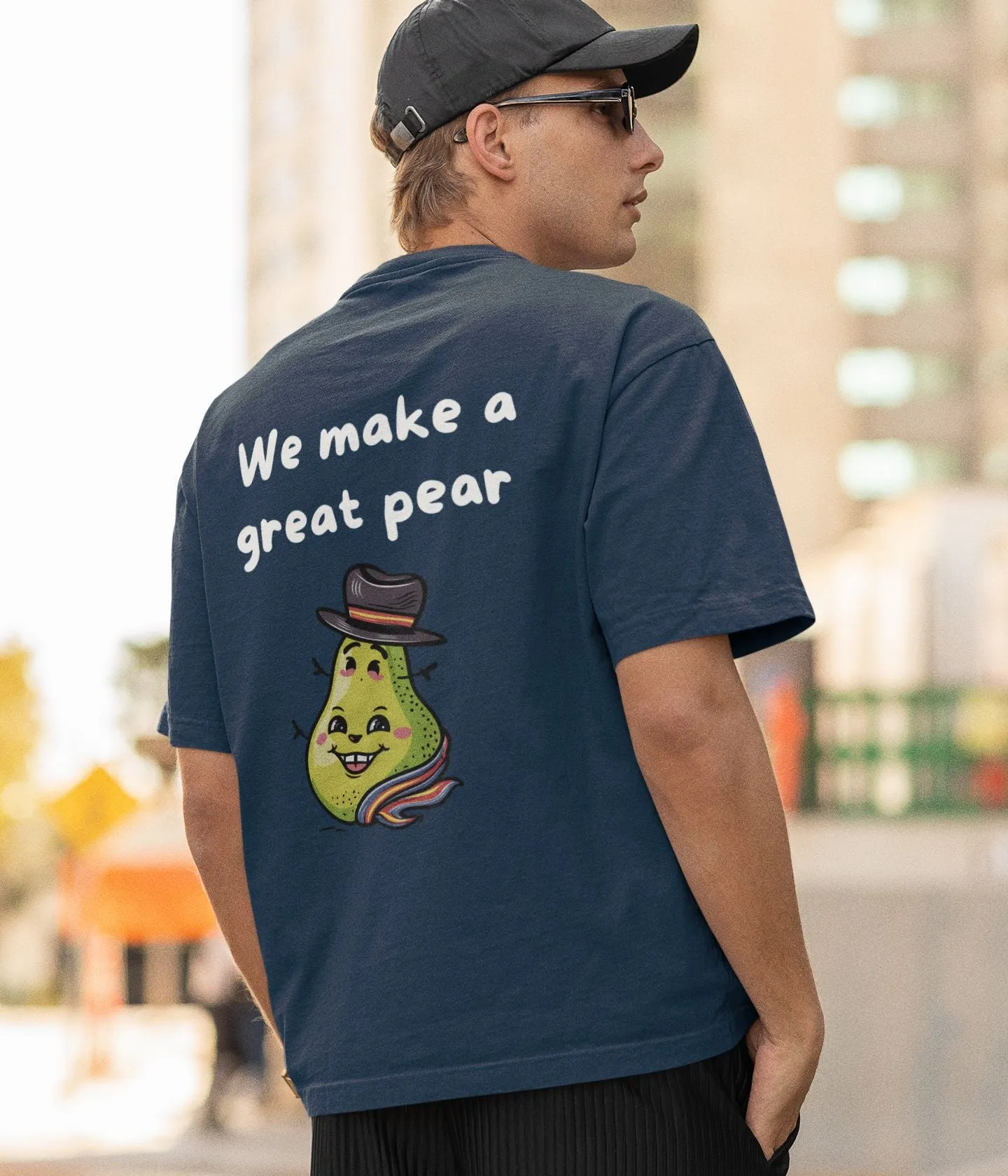 Great Pear - Unisex Oversized Classic T-Shirt- Dark