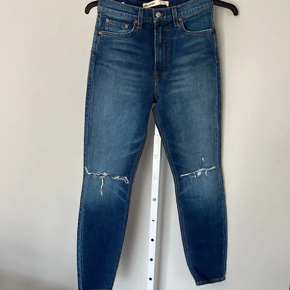 GRLFRND 'Kendall' High Rise Stretch Skinny Jeans in Color Central Park 26