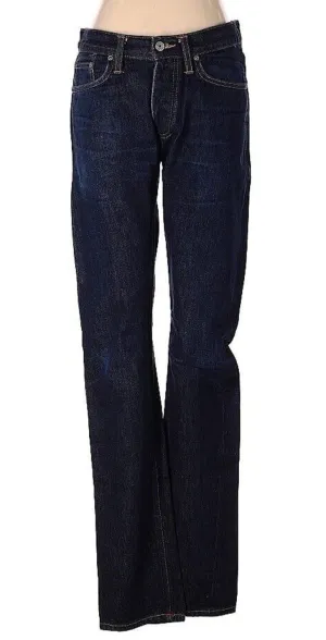 Gustin Men’s Selvedge Jeans Blue Raw Denim Slim Straight – USA 31 X 33