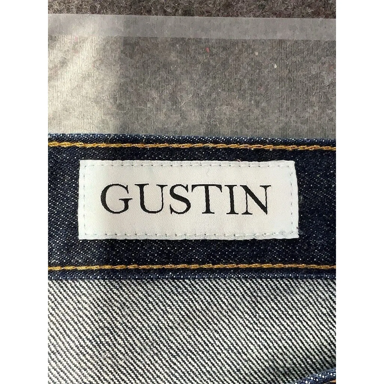 Gustin Men’s Selvedge Jeans Blue Raw Denim Slim Straight – USA 31 X 33