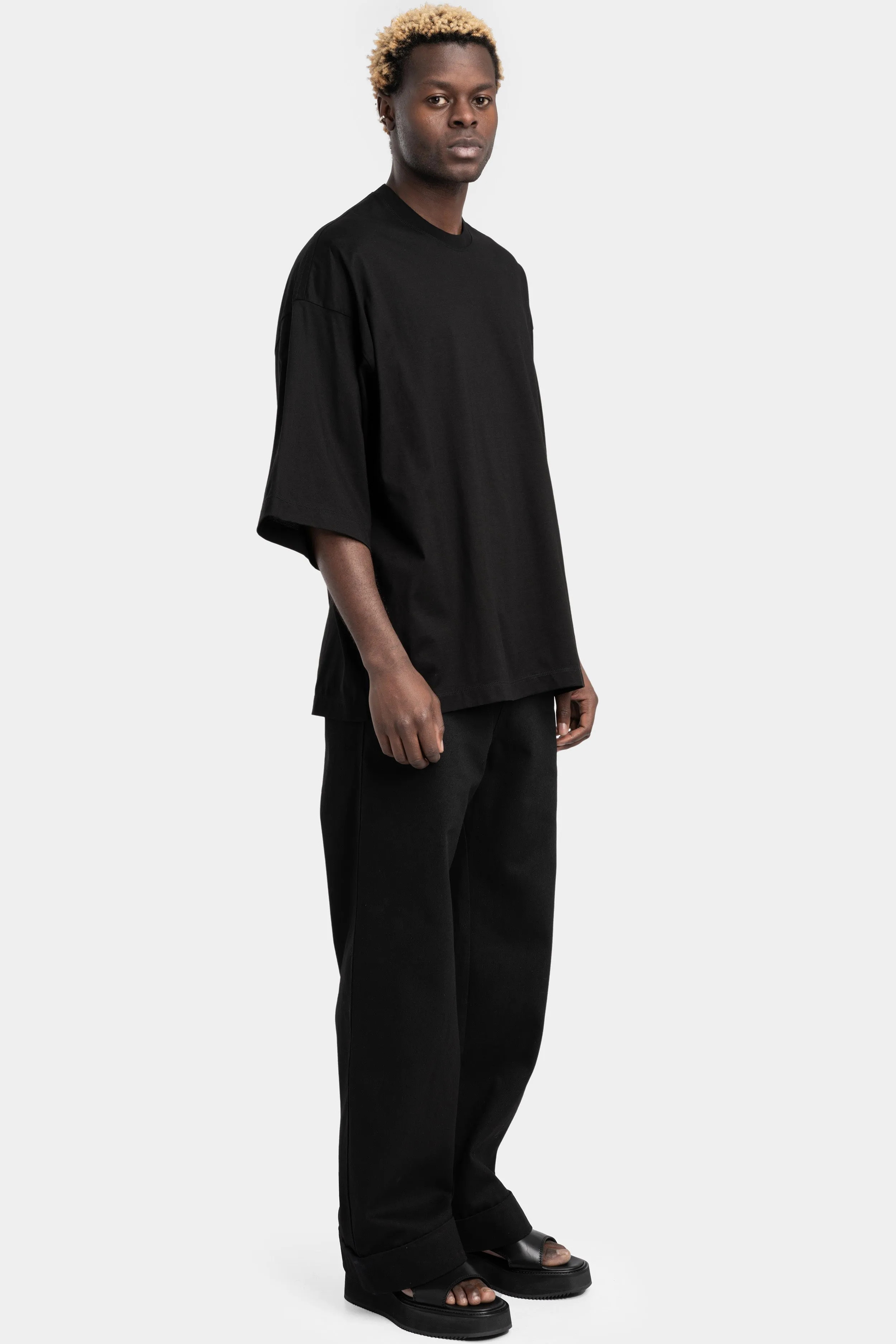 Half sleeve oversized T-Shirt, Black