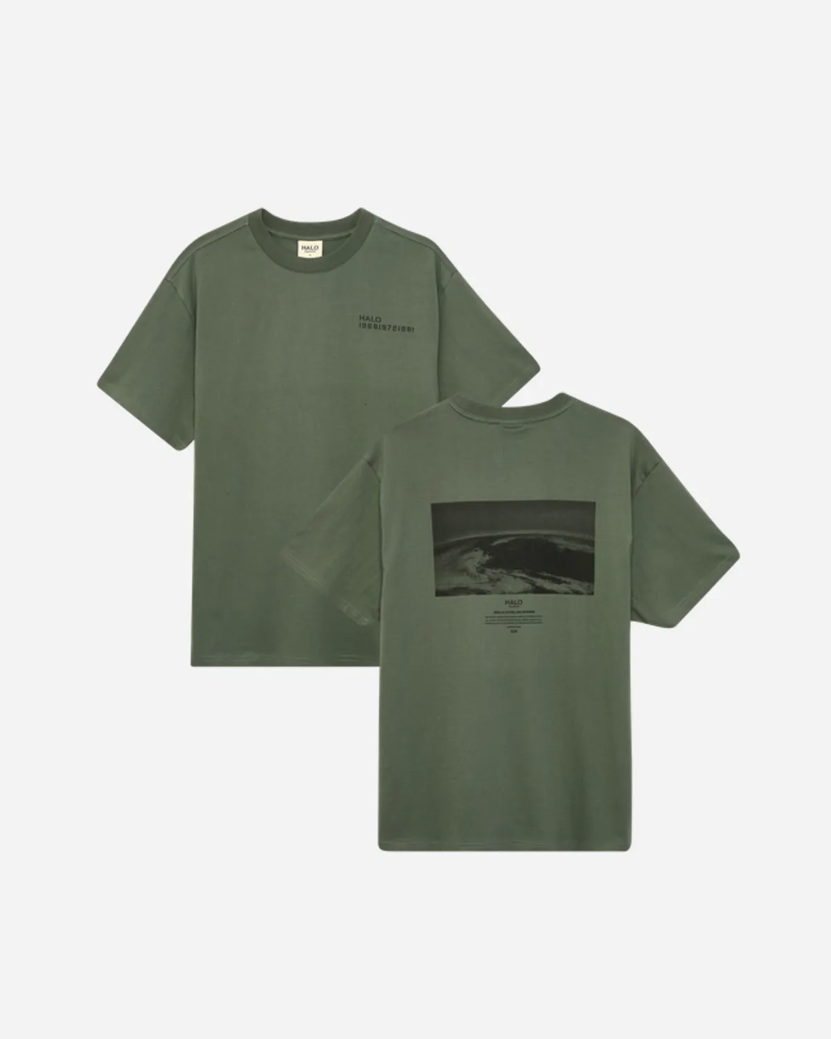 Halo Logo Photo Graphic T-Shirt - Agave Green