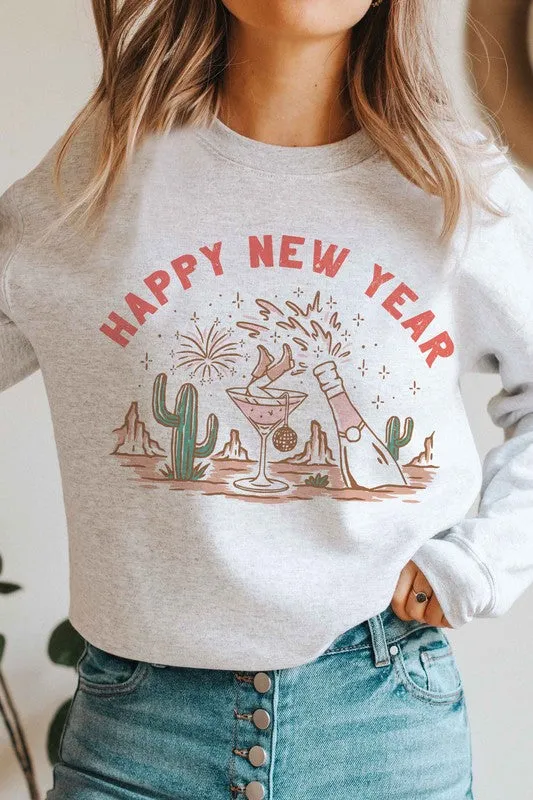HAPPY NEW YEAR Graphic Sweatshirt