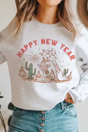 HAPPY NEW YEAR Graphic Sweatshirt