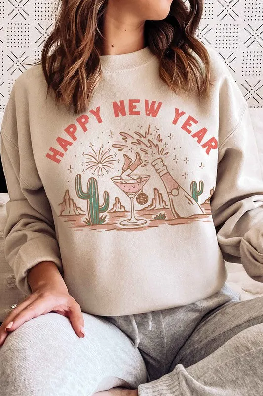 HAPPY NEW YEAR Graphic Sweatshirt