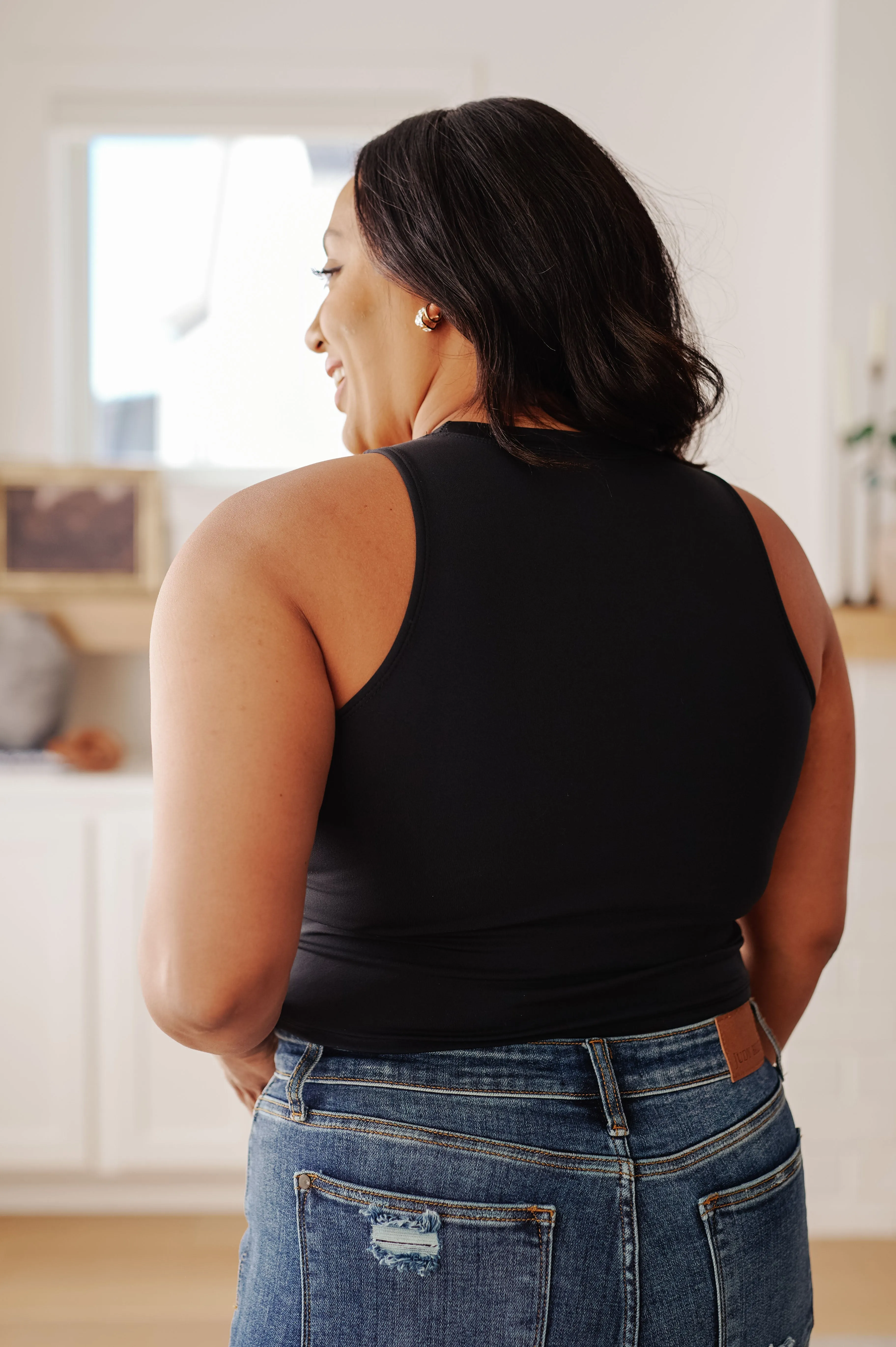 Hazel Blues® |  Yesterday's Crop Tank in Black
