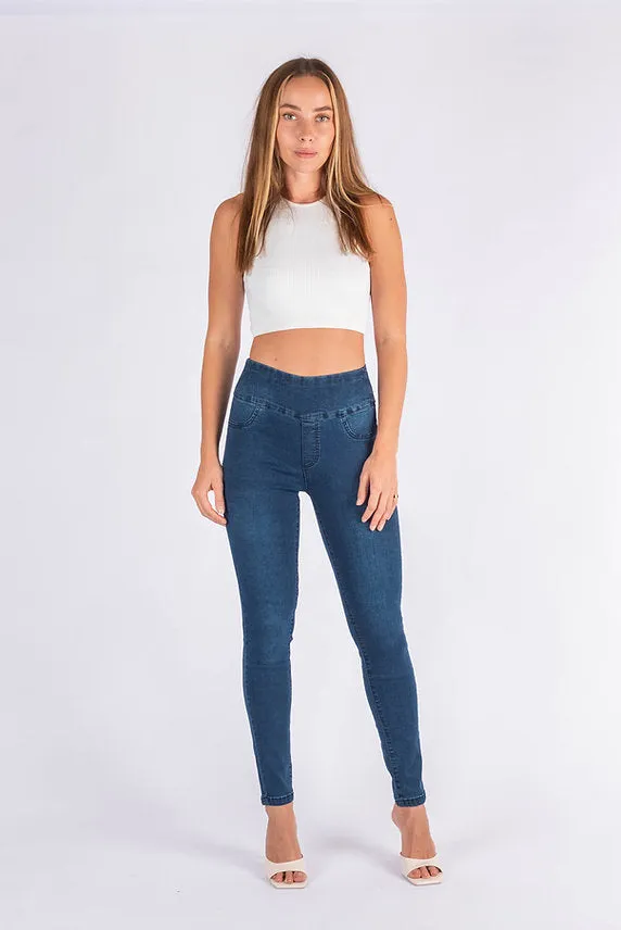 High Rise Skinny - Dark Denim