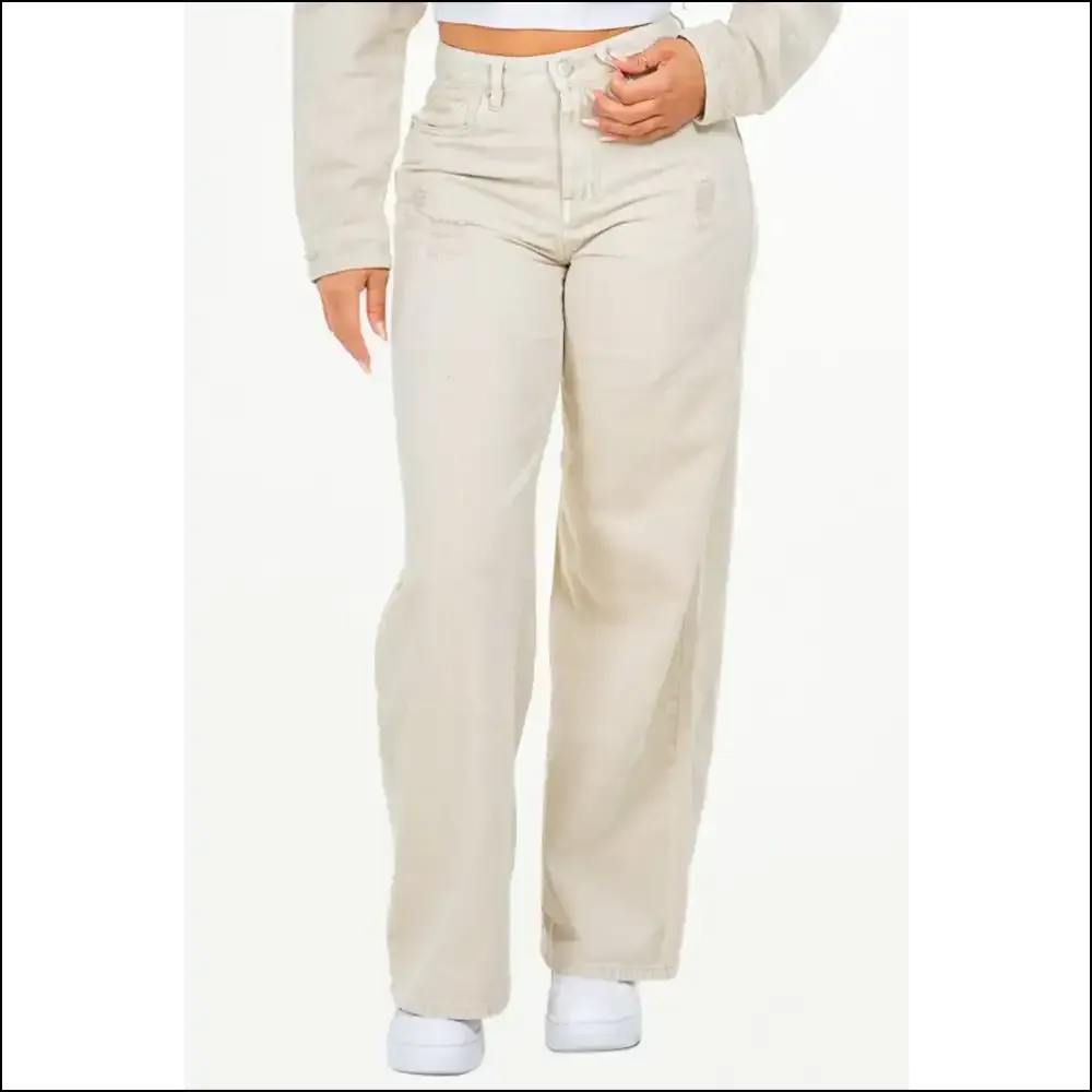 High Waist Distressed Wide Leg Jeans: where Comfort Meets Catwalk Chaos! 😂