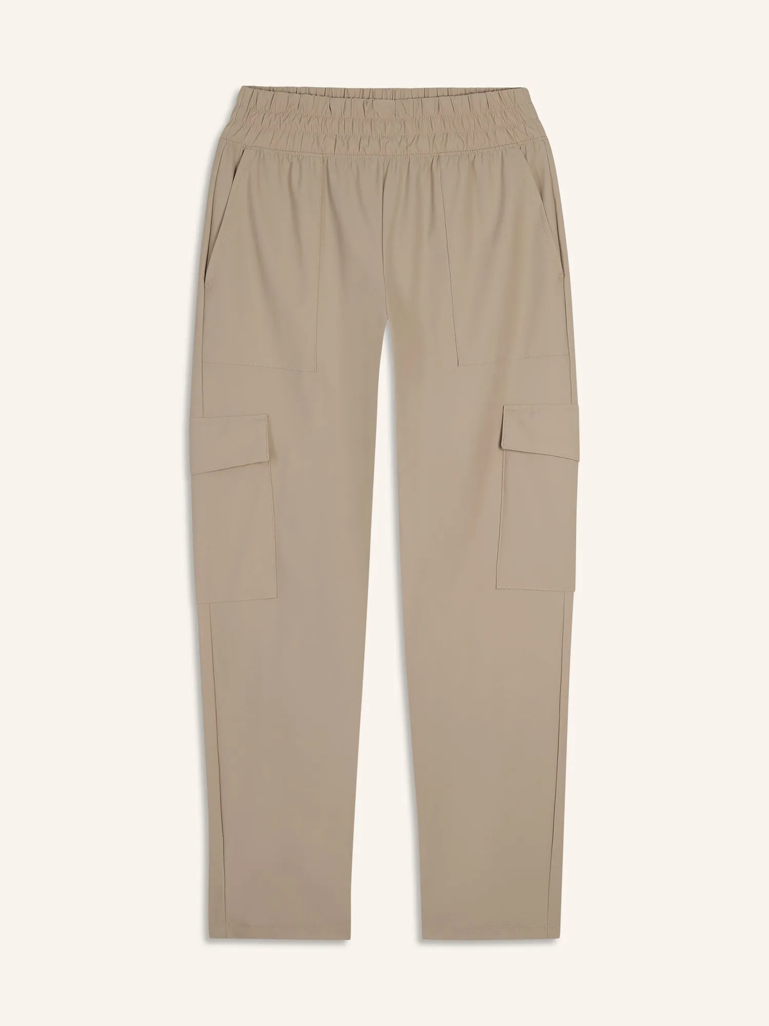 High-Waisted SleekTech Cargo Ankle Pants for Women