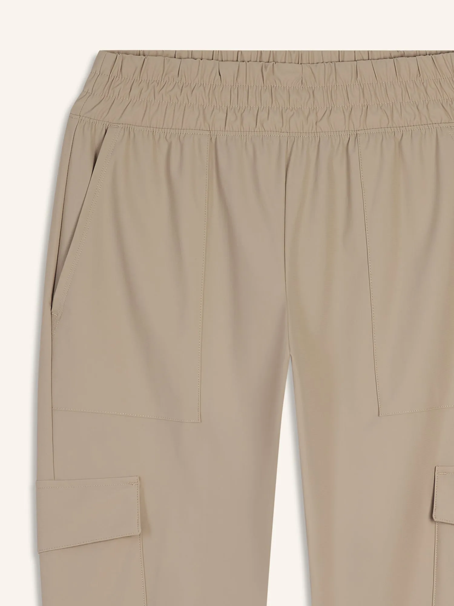 High-Waisted SleekTech Cargo Ankle Pants for Women