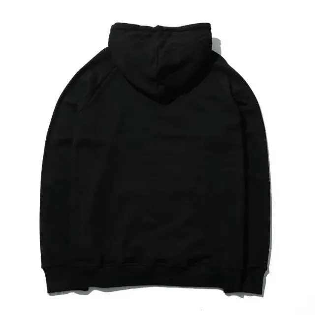 hip hop hoodies with fleece WARM winter mens kanye west hoodie sweatshirt swag solid Olive pullover