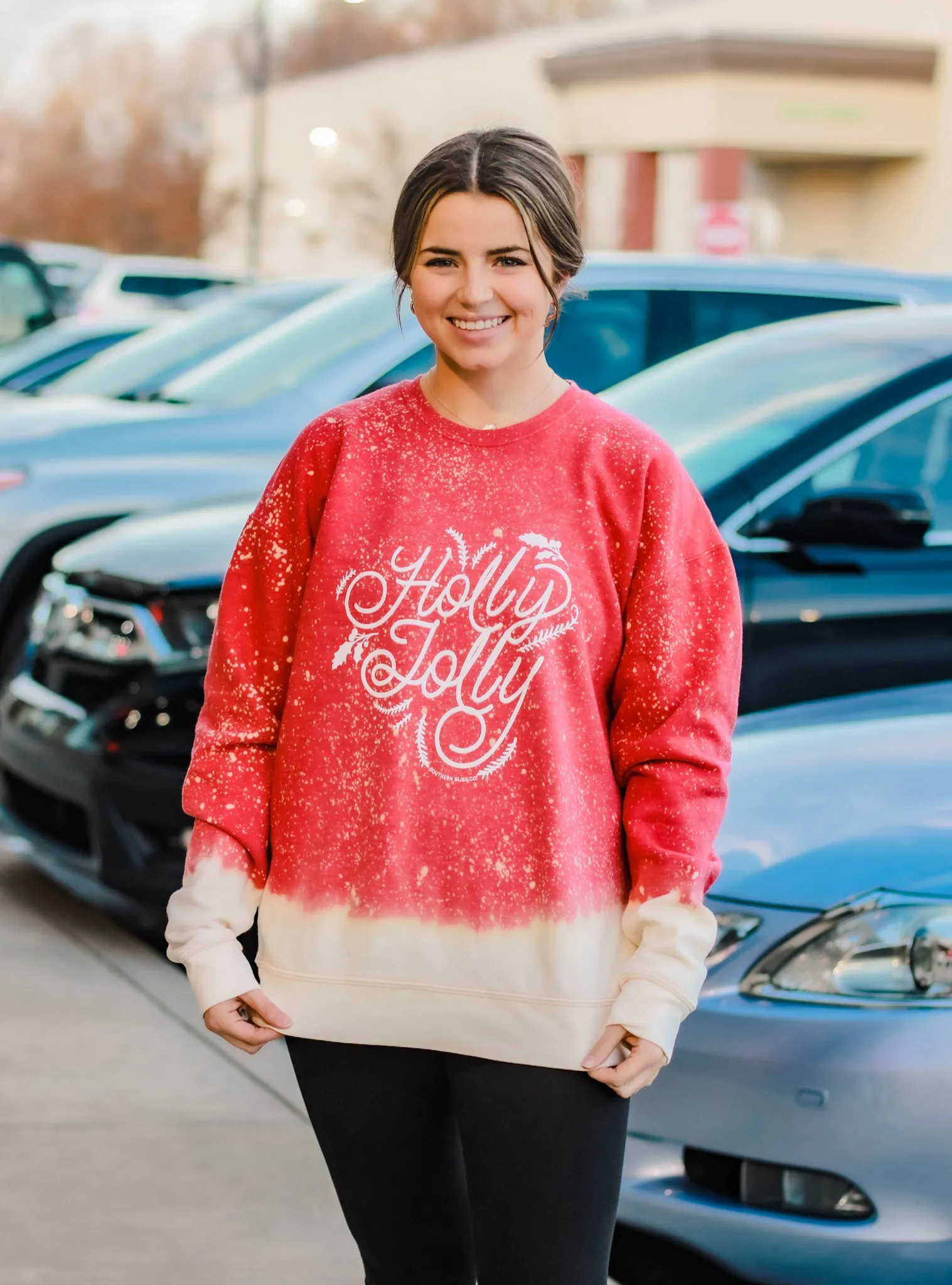 Holly Jolly Bleached Sweatshirt