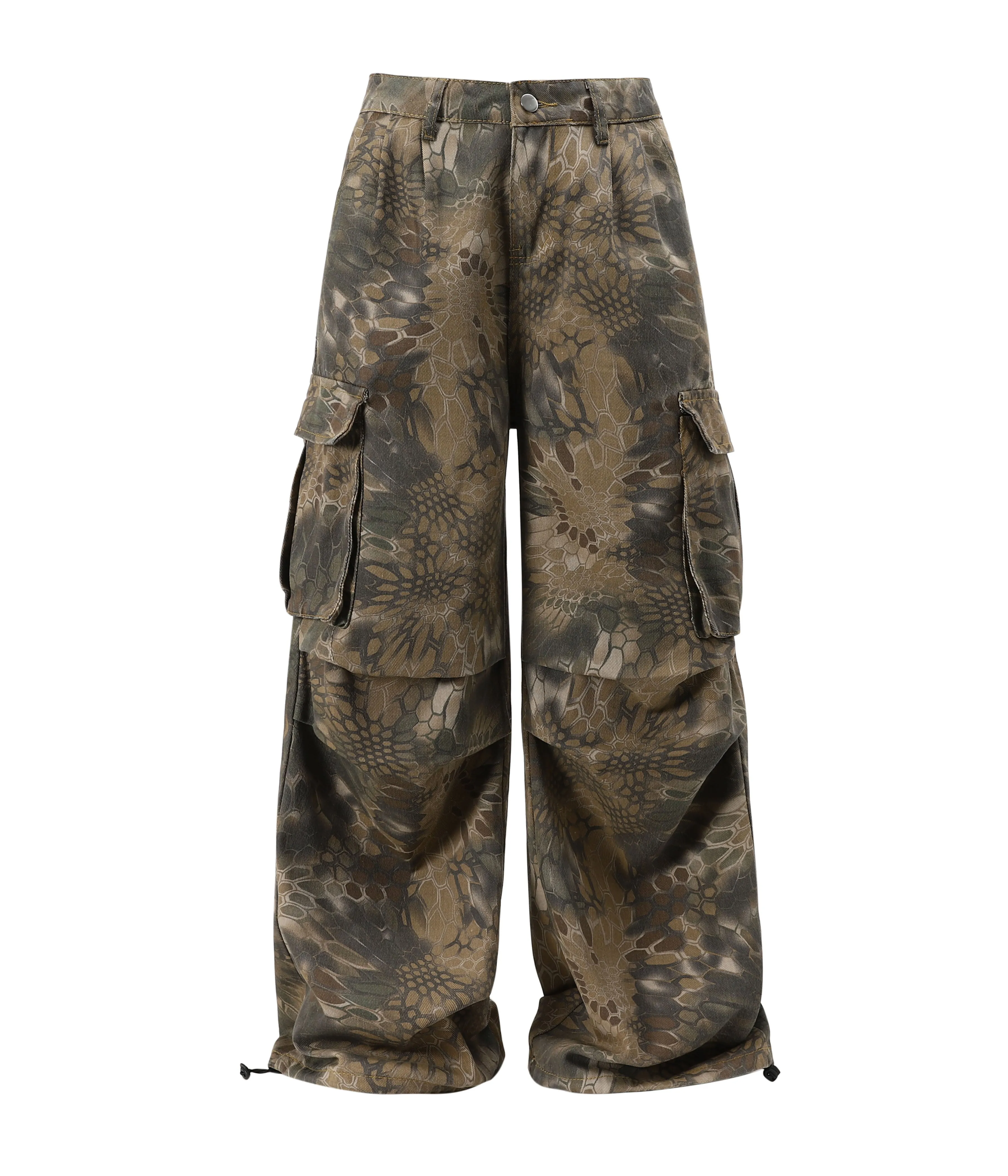 HONEYCOMB CAMO CARGO PANTS