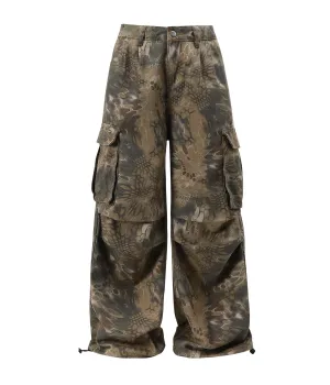 HONEYCOMB CAMO CARGO PANTS