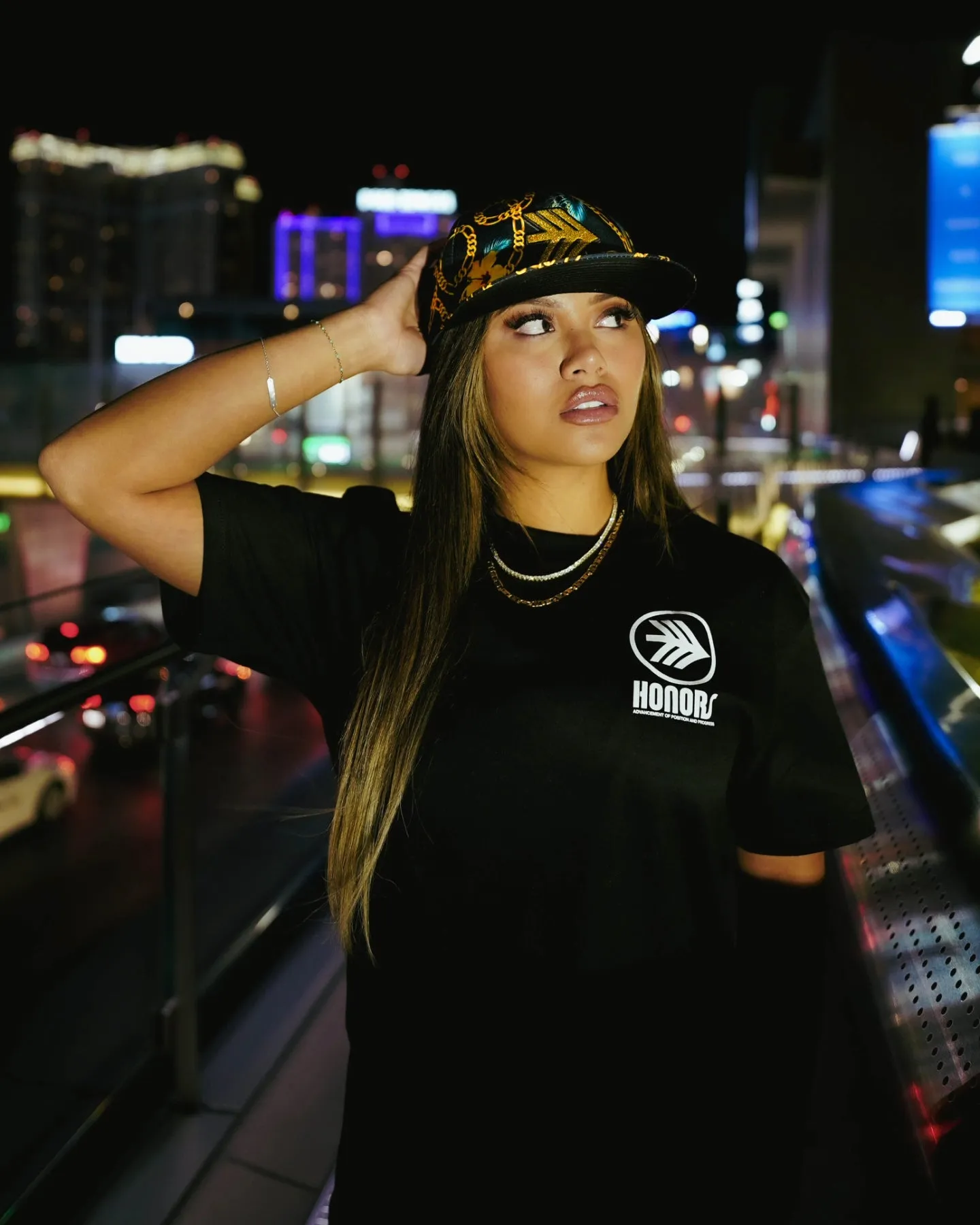 HONORS X IN4MATION GOLD GANG TEE- BLACK/ GOLD/ YELLOW