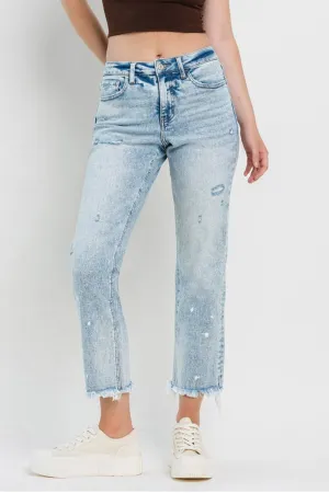 HR Ankle Straight Jeans