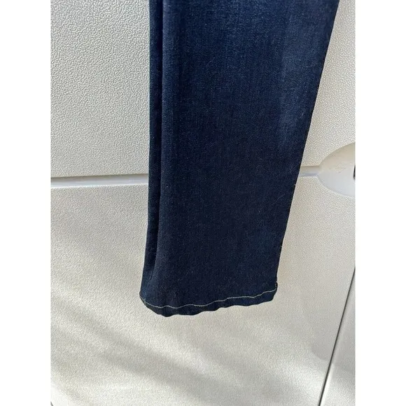 Hudson Beth Low Rise Baby boot cut distressed jeans dark wash sz 27 Y2K western