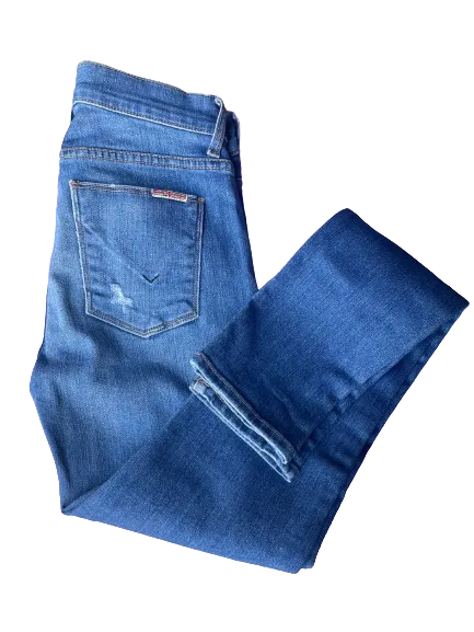 Hudson Distressed Skinny Jeans