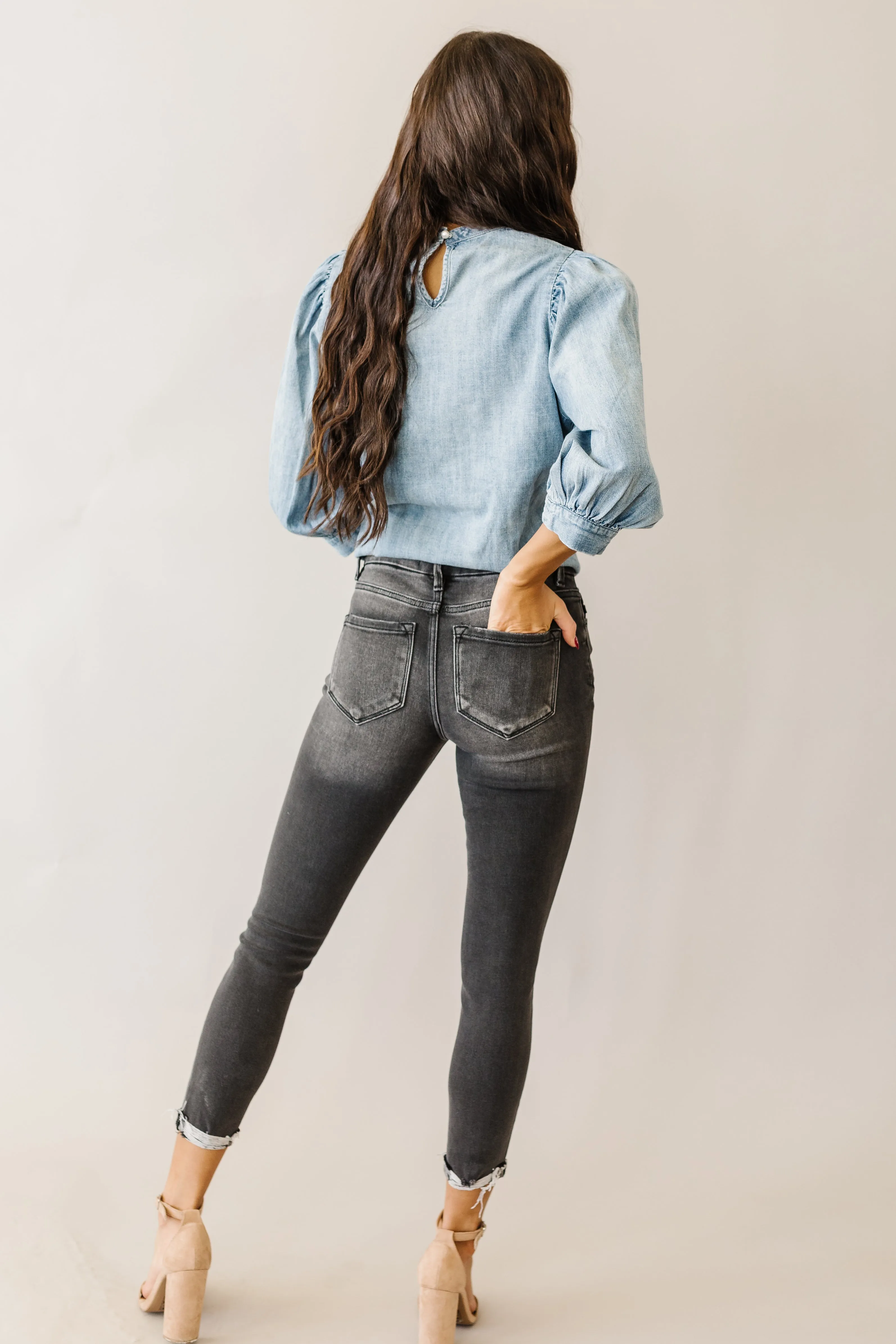 I Want It All Kancan Button Fly Ankle Skinny