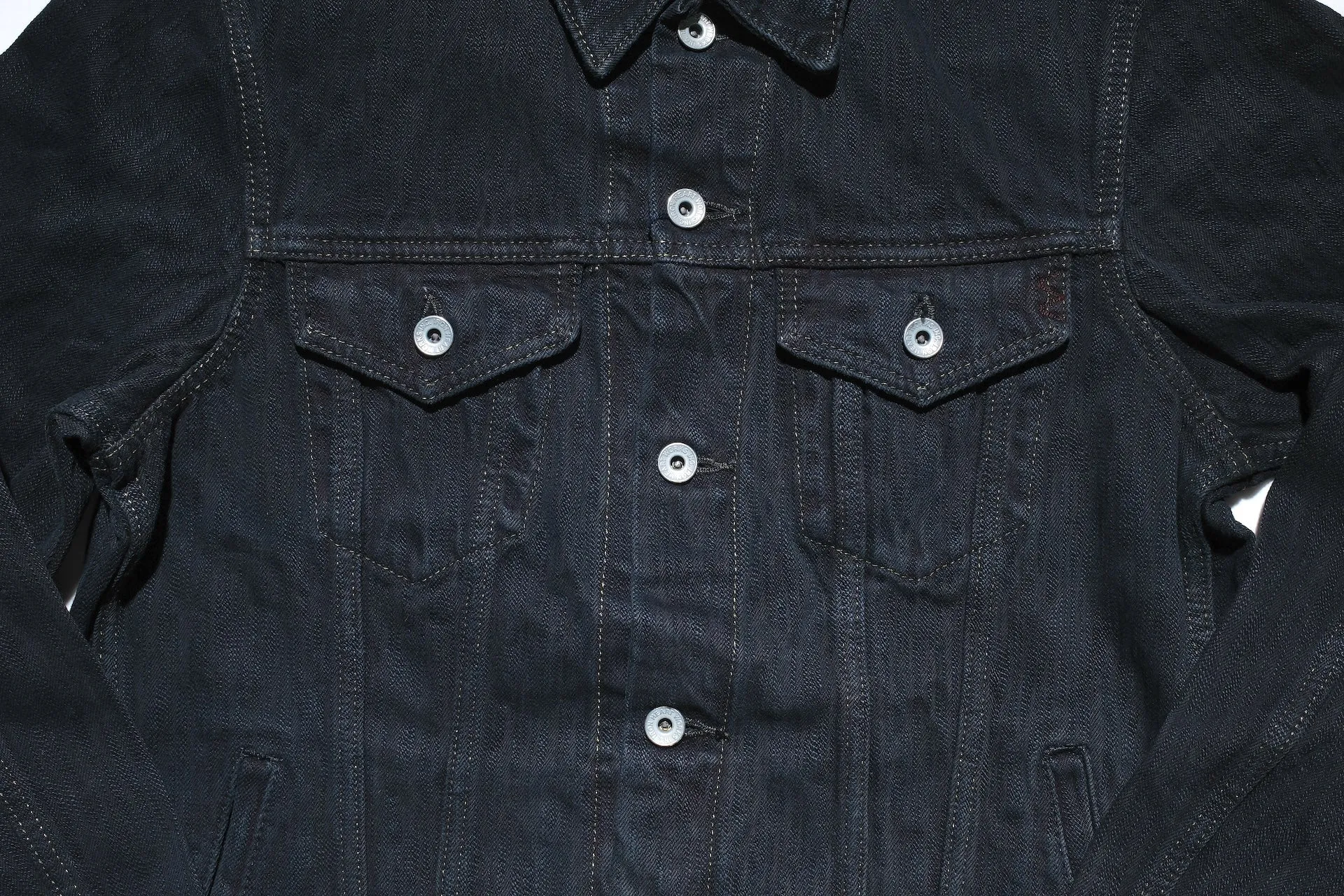 Iron Heart 16oz Black Overdyed Slubby Type 3 Denim Jacket