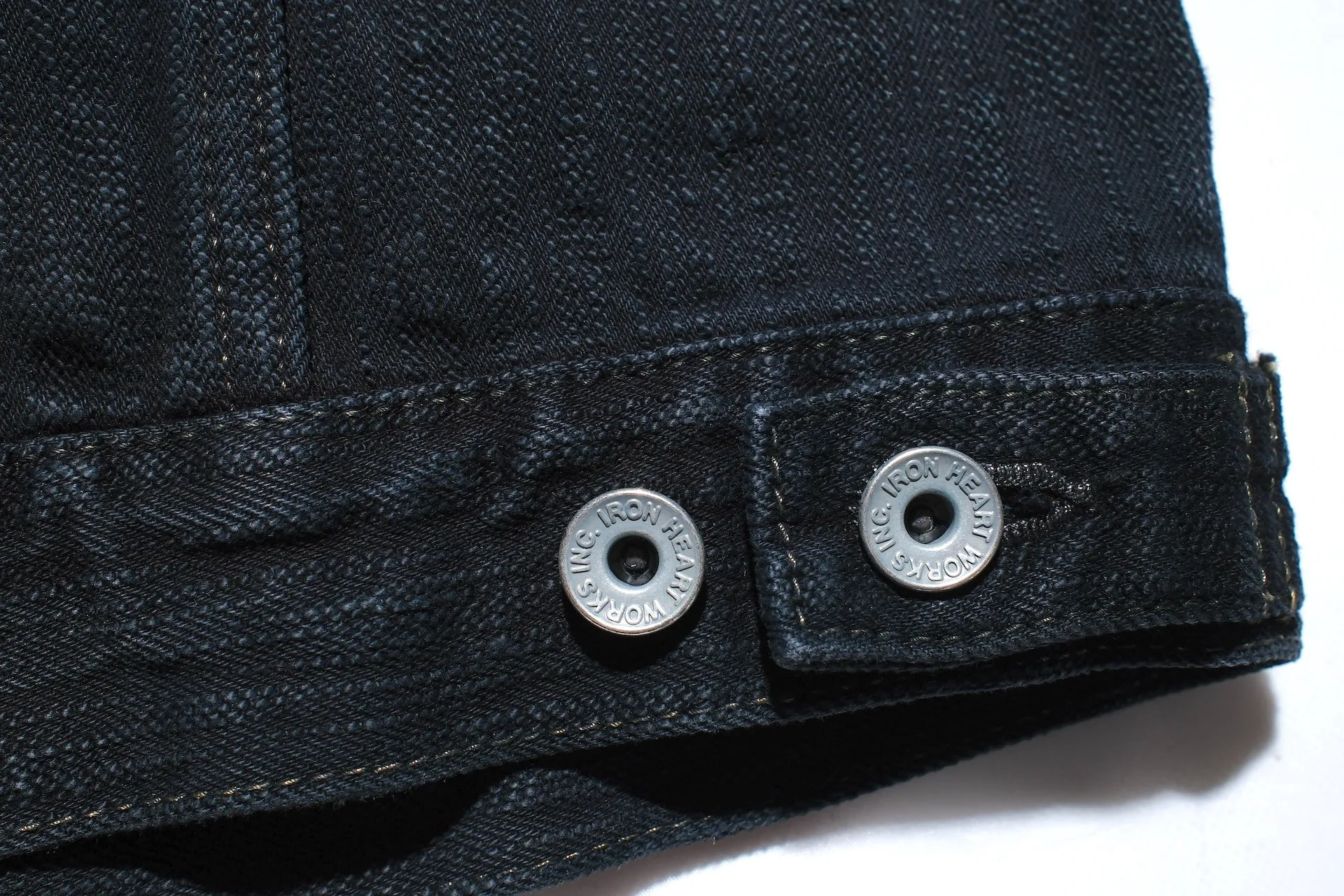 Iron Heart 16oz Black Overdyed Slubby Type 3 Denim Jacket