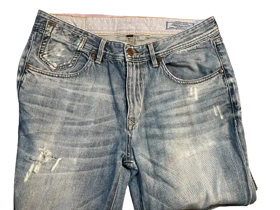 Jack & Jones Distressed Straight Leg Jeans